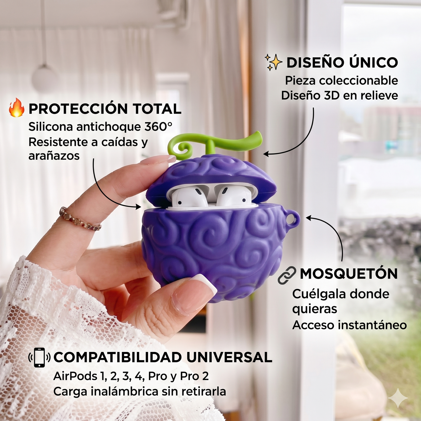 Sunika Pods funda para Airpods